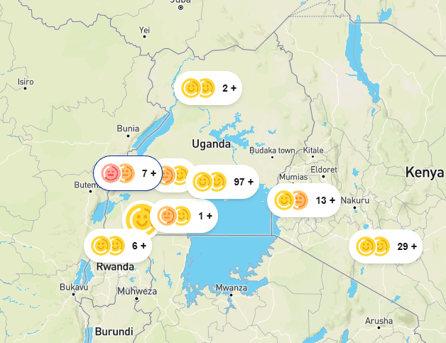 Air quality monitoring dashboard